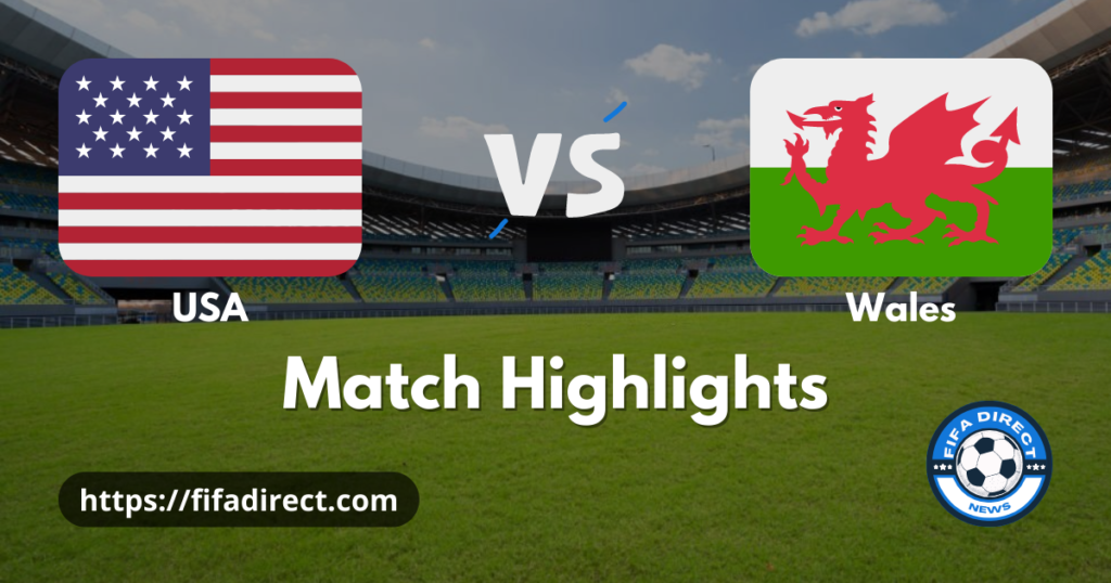USA vs Wales Highlights
